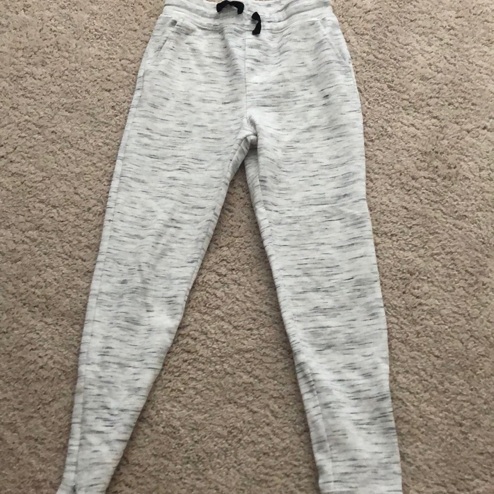 Kids White Casual Pants